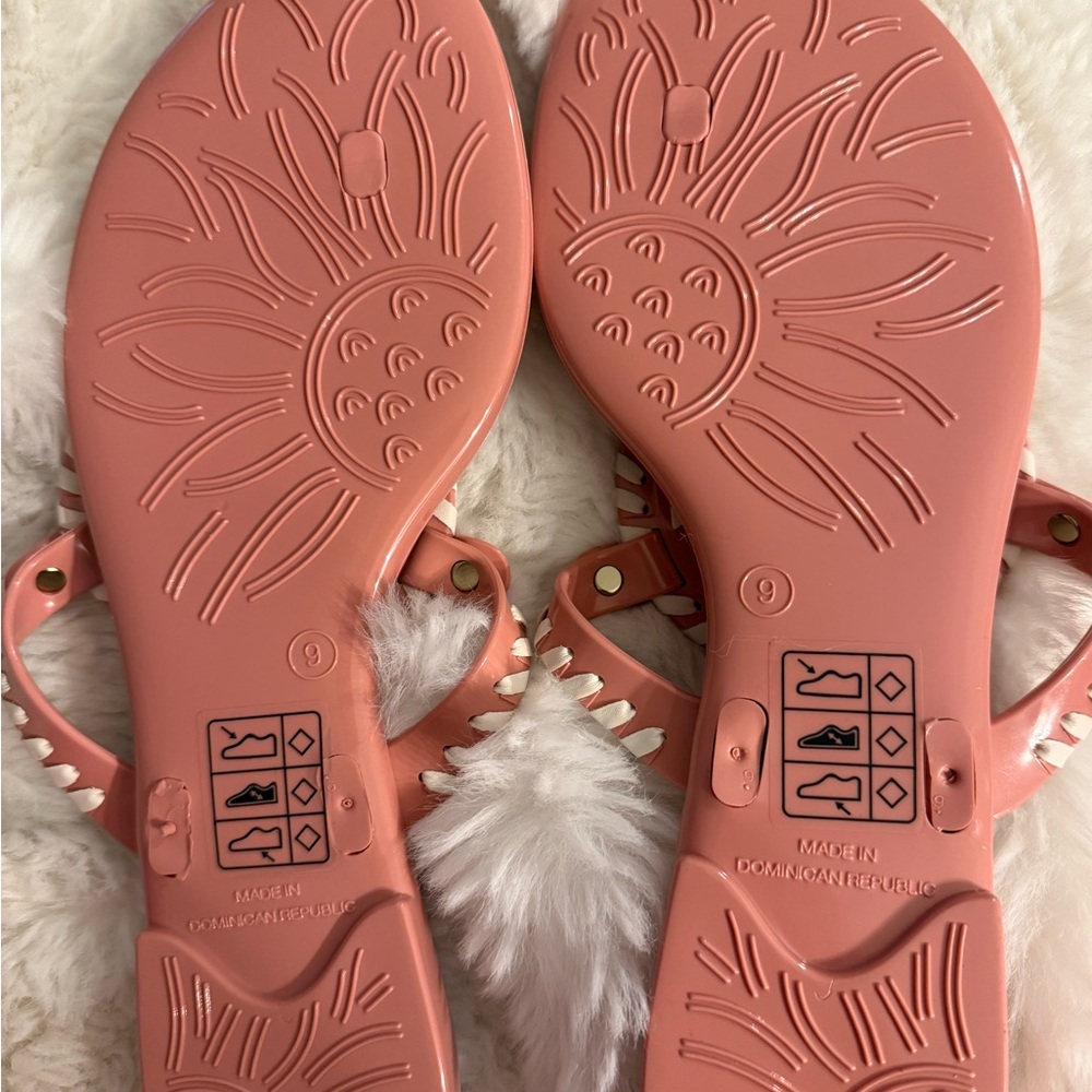 Never worn Jack Rogers Pink and White Georgica Sandals - Picture 5 of 6